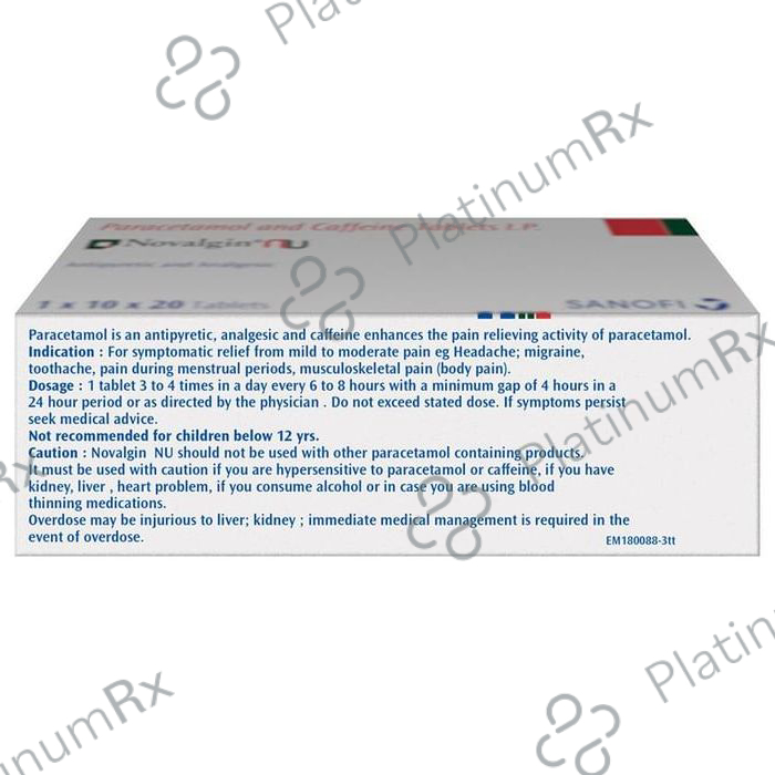 Novalgin NU 50/650mg Tablet 10s