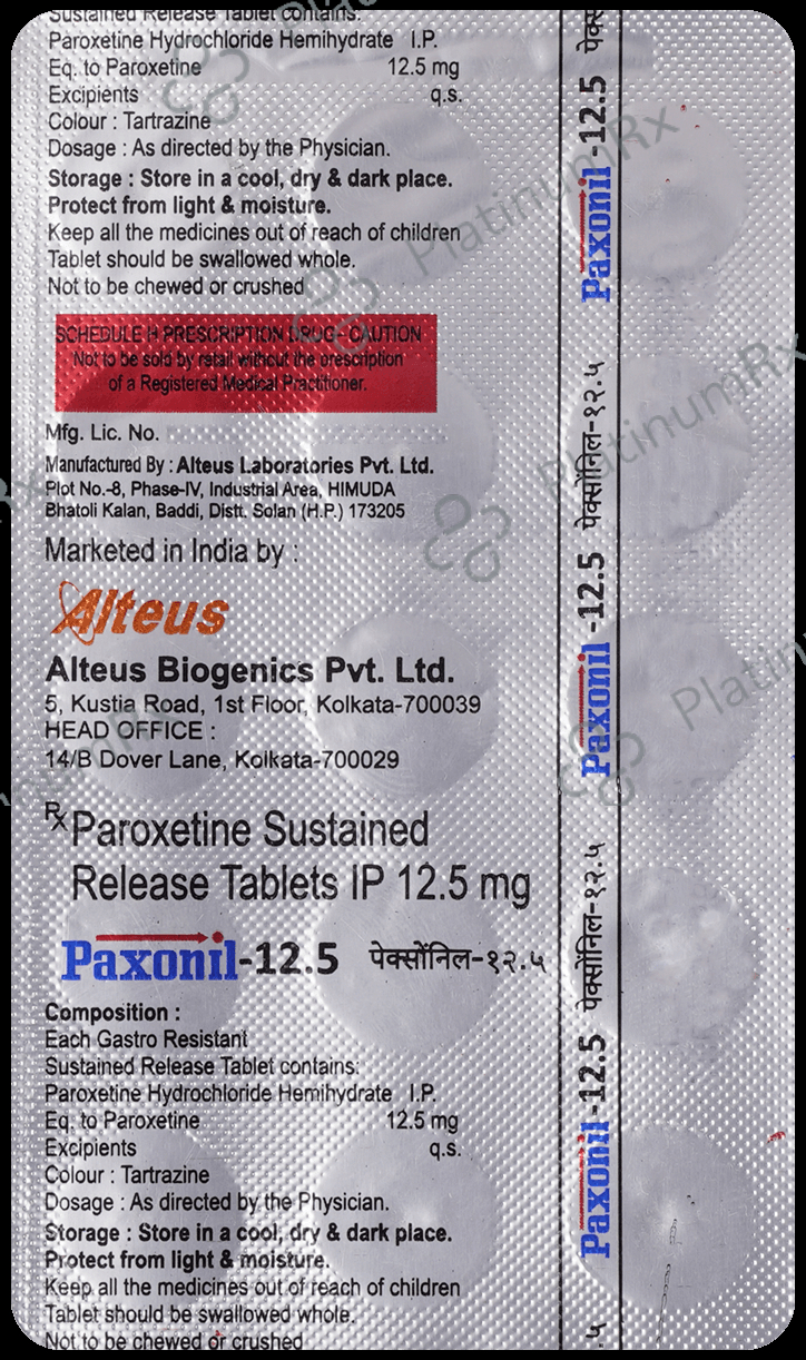 Paxonil 12.5mg Tablet