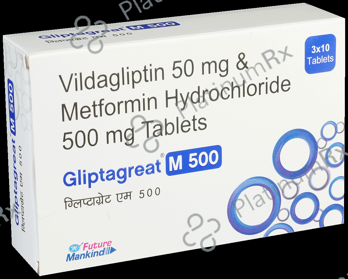 Gliptagreat M 500/50mg Tablet 10s