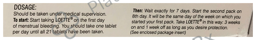 Loette 0.02/0.1mg Tablet 21s