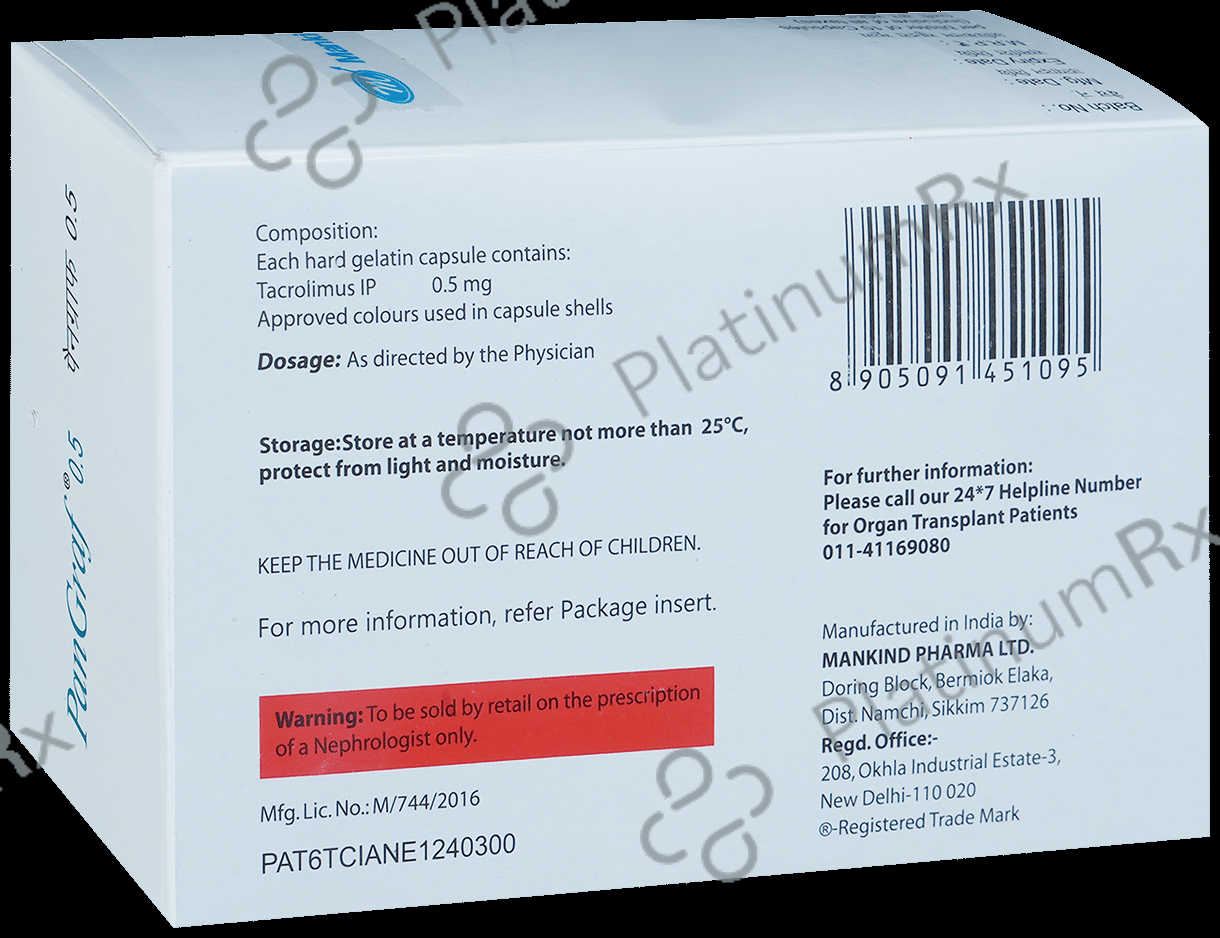 Pangraf 0.5mg Capsule 10s