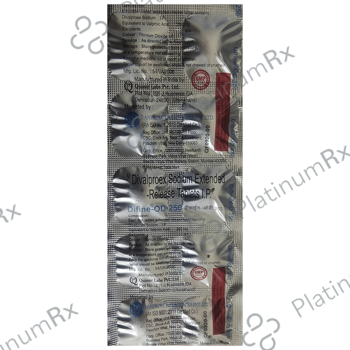 Difine-OD 250 Tablet ER