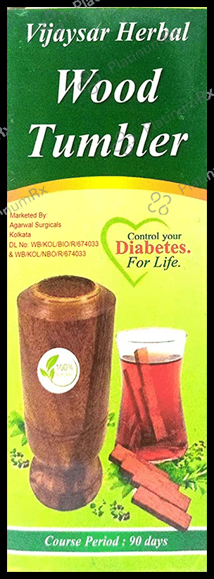Vijaysar Herbal Wood Tumbler