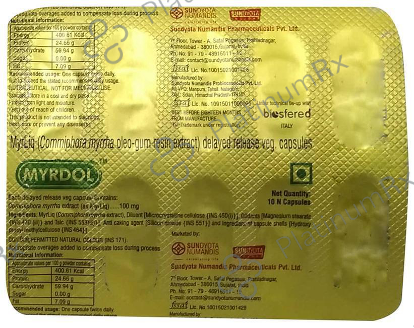 Myrdol Capsule DR