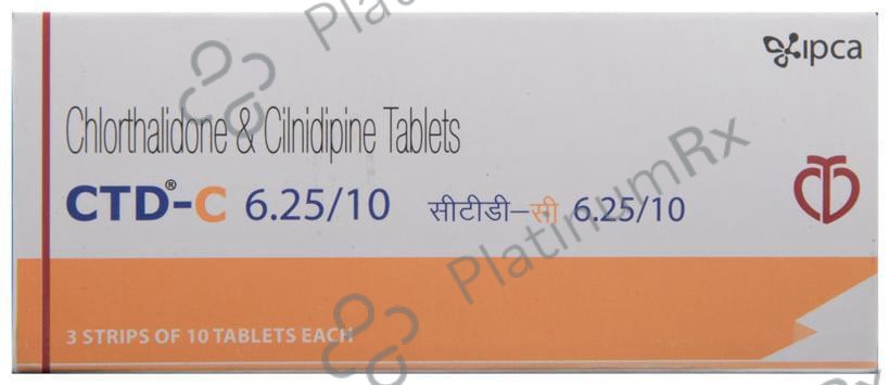 CTD C 6.25/10mg Tablet 10s