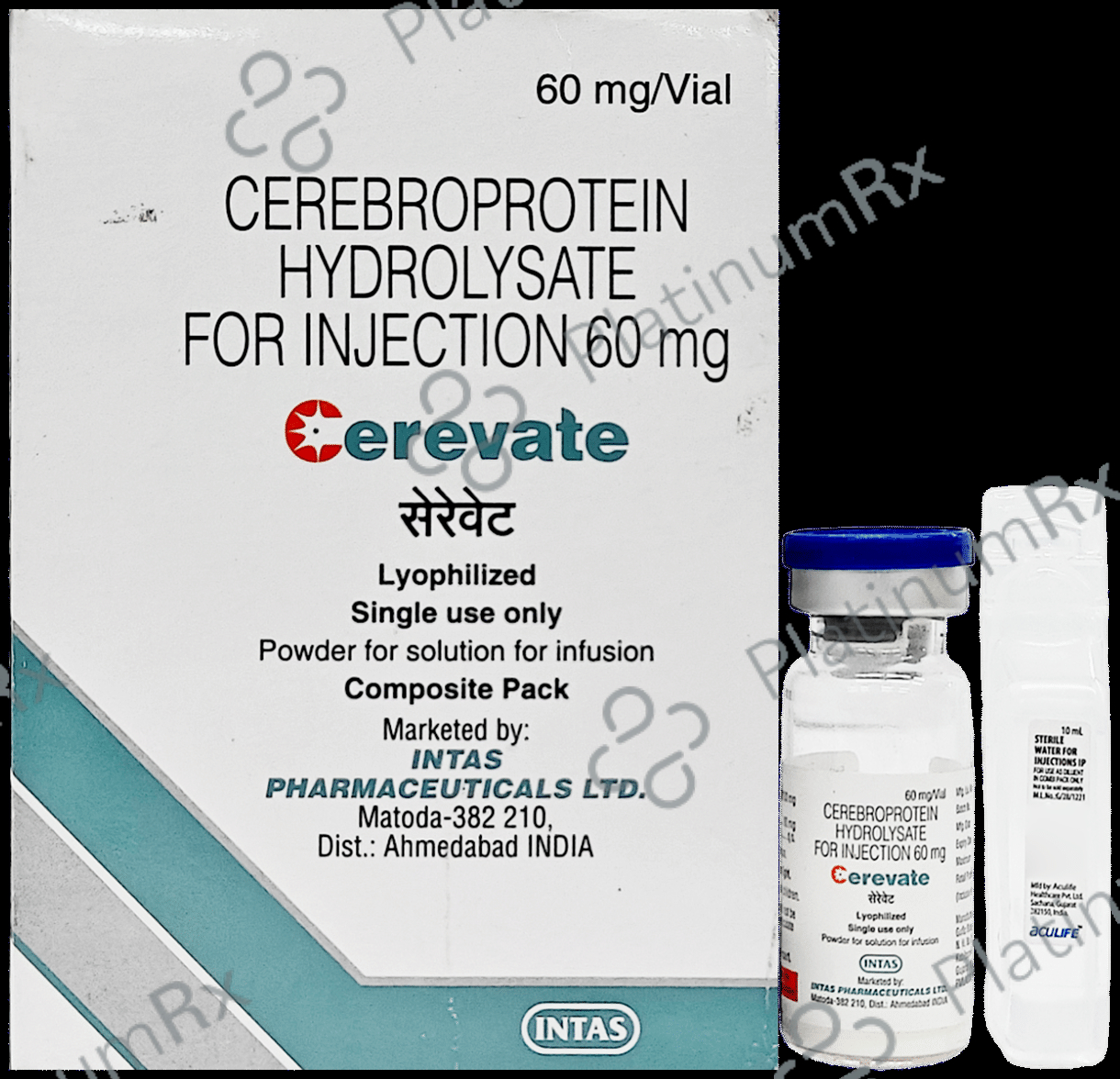 Cerevate 60mg Injection 1s
