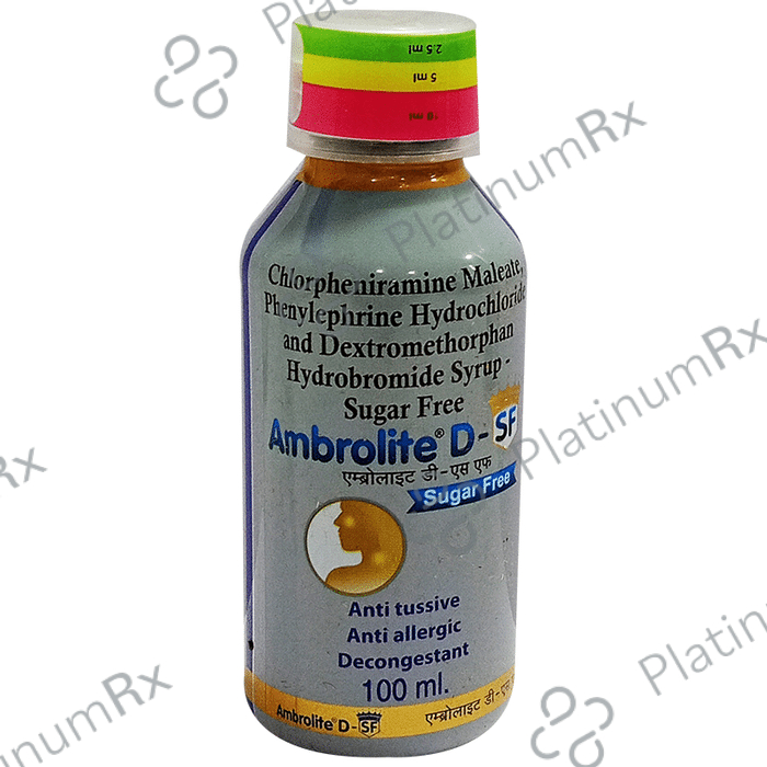 Ambrolite D Sugar Free Syrup 100ml