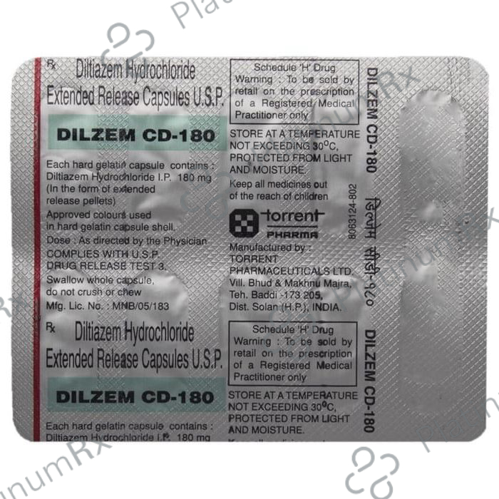 Dilzem CD 180mg Capsule 10s