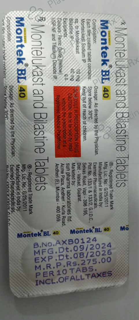Montek BI 40/10mg Tablet 10s