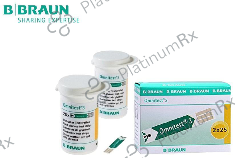 B Braun Omnitest 3 Test Strip (25 Each)