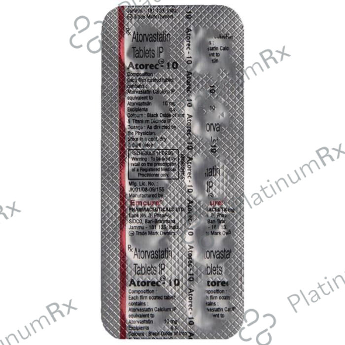 Atorec 10mg Tablet 10s