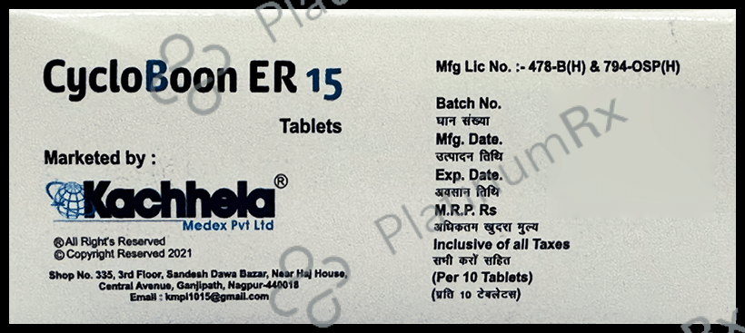 Cycloboon ER 15 Tablet