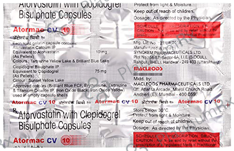 Atormac 10/75mg Capsule 10s