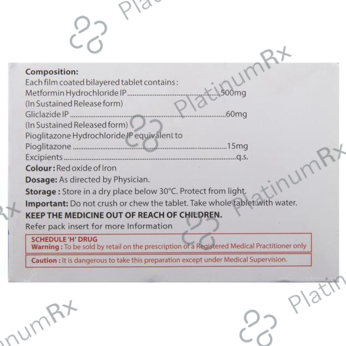 Glizid Total P 15/60/500mg Tablet SR 10s