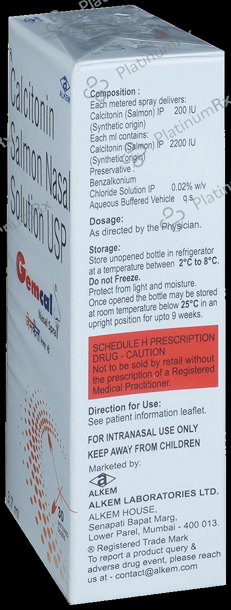 Gemcal 200IU Nasal Spray
