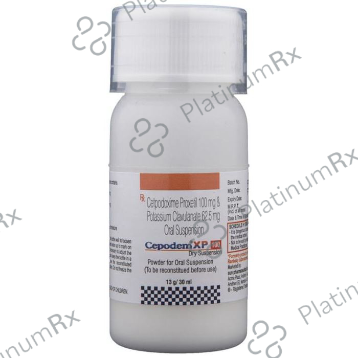Cepodem XP 100/62.5mg Suspension 30ml