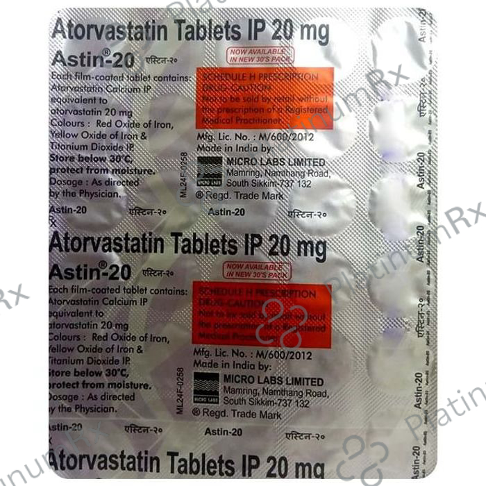 Astin 20mg Tablet 30s