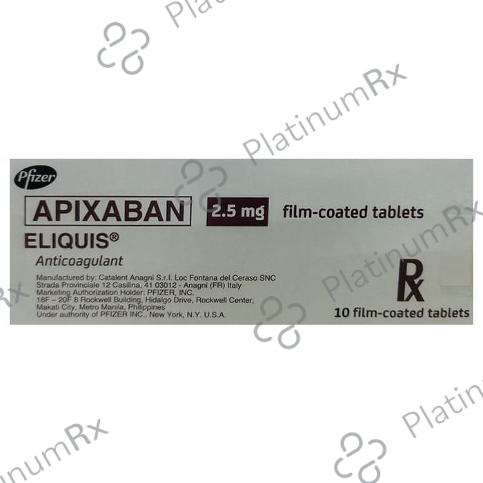 Eliquis 2.5mg Tablet 10s