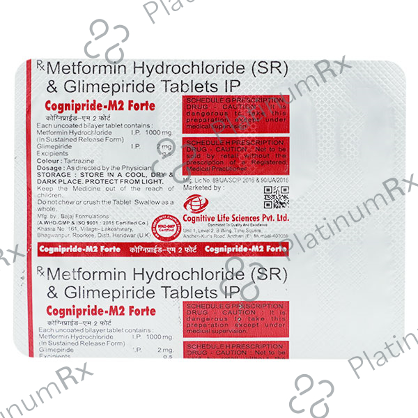 Cognipride M Forte 2/1000mg Tablet SR 10s