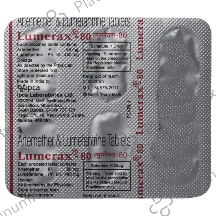 Lumerax 80/480mg Tablet 6s