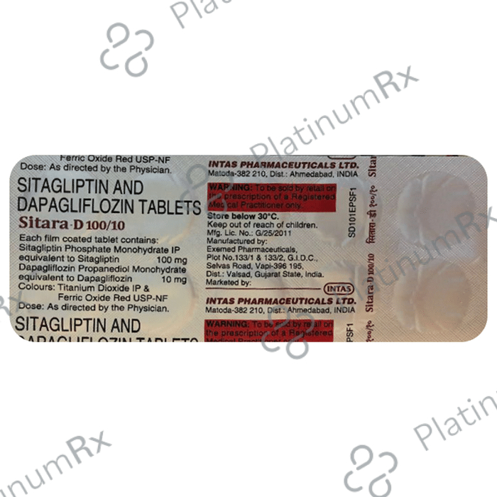 Sitara D 10/100mg Tablet 10s