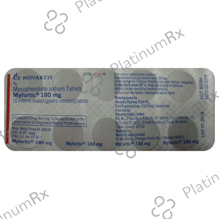 Myfortic 180mg Tablet