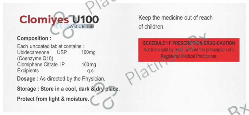 Clomiyes U 100mg/100mg Tablet