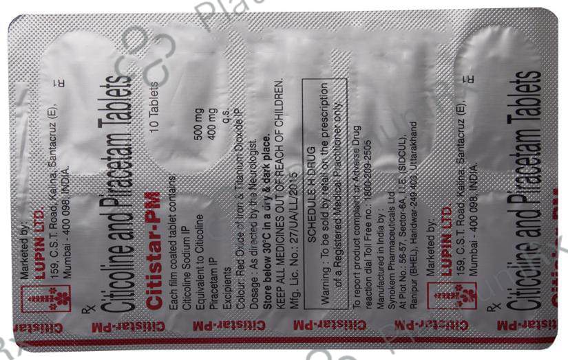Citistar PM 500/400mg Tablet 10s