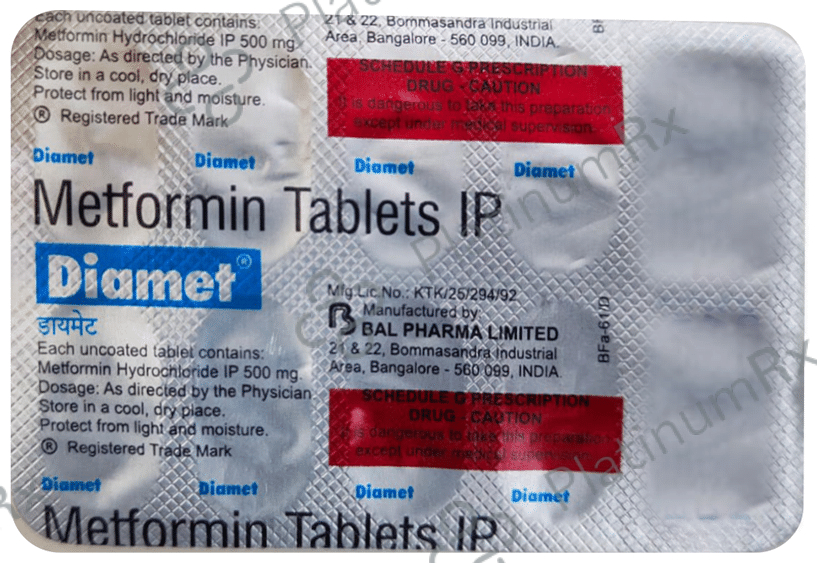 Diamet 500mg Tablet 10s