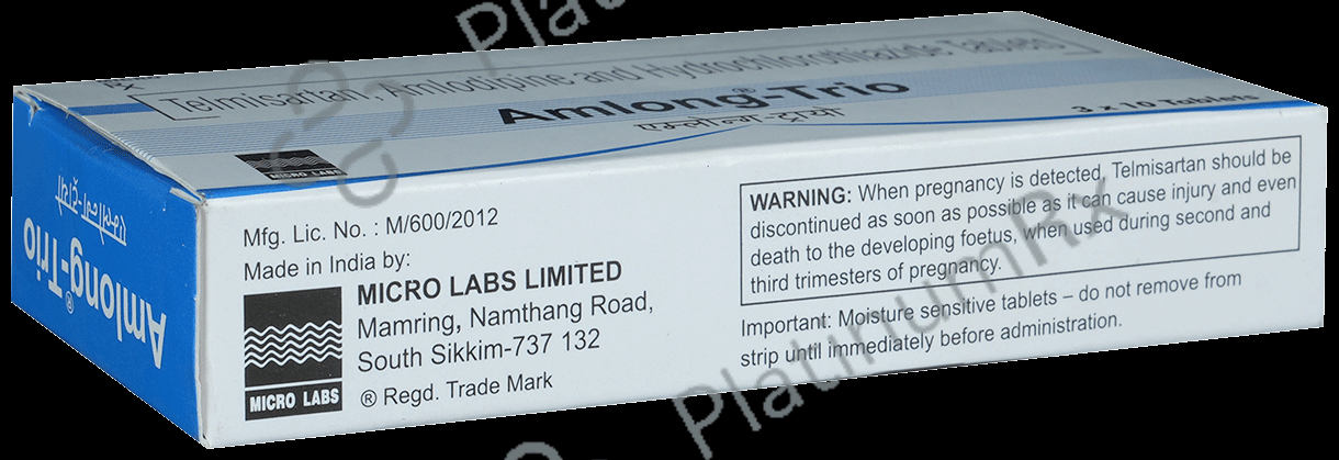 Amlong Trio 5/12.5/40mg Tablet 10s