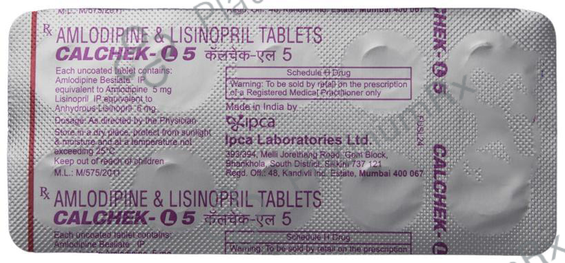 Calchek L 5/5mg Tablet 10s