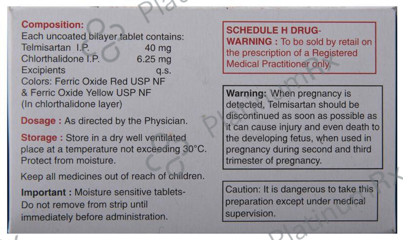 Telma CT 40/6.25mg Tablet 15s