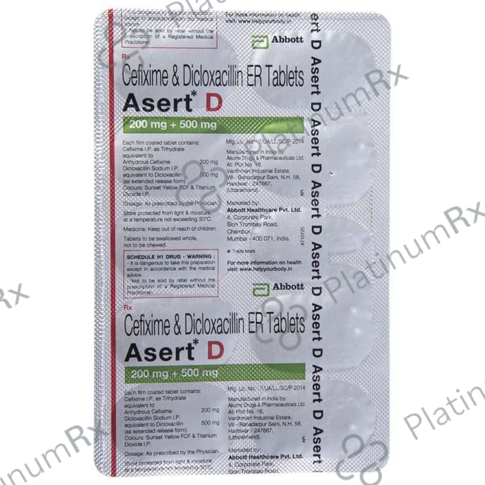 Asert D 200/500mg Tablet ER 10s