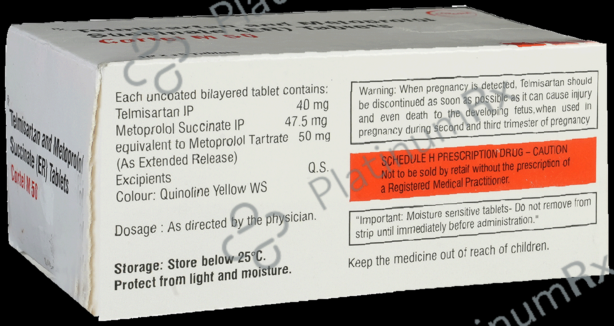 Cortel M 47.5/40mg Tablet ER 15s