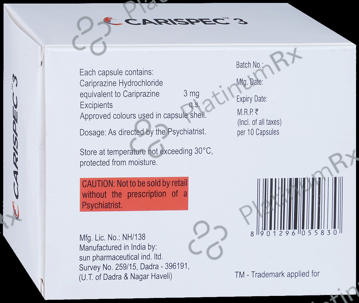 Carispec 3mg Capsule 10s