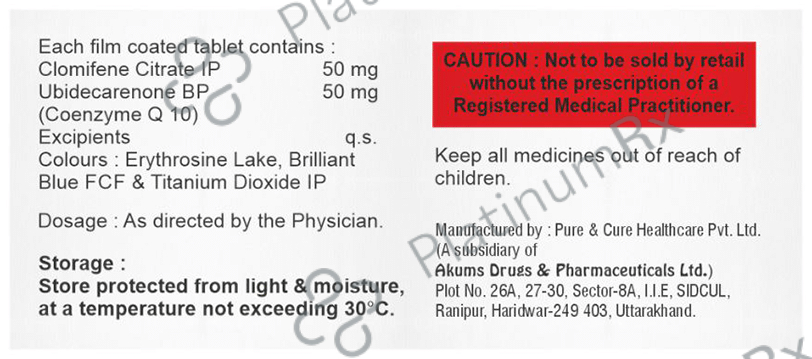Clomiyes U 50mg/50mg Tablet