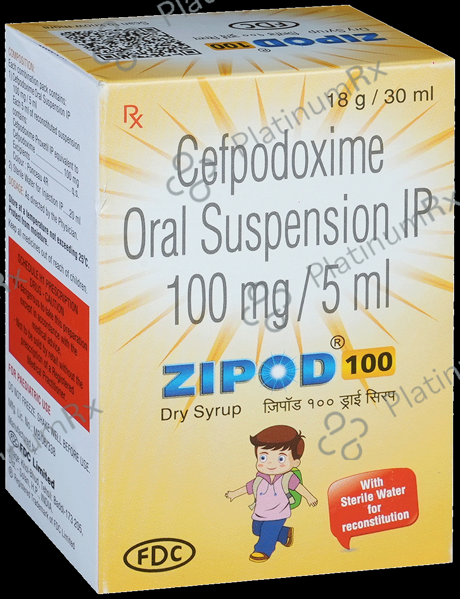 Zipod 100mg Dry Syrup 30ml