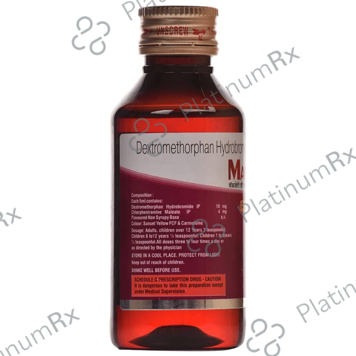 Macbery DX Sugar Free 4/10mg Syrup 100ml