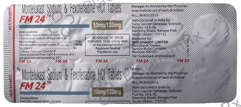 FM 24 120/10mg Tablet 10s