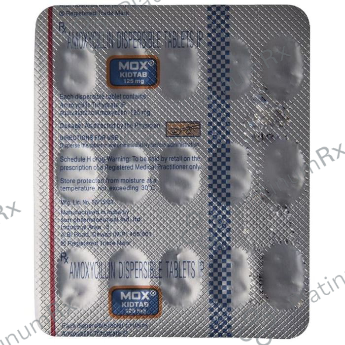 Mox Kid 125mg Tablet DT 15s