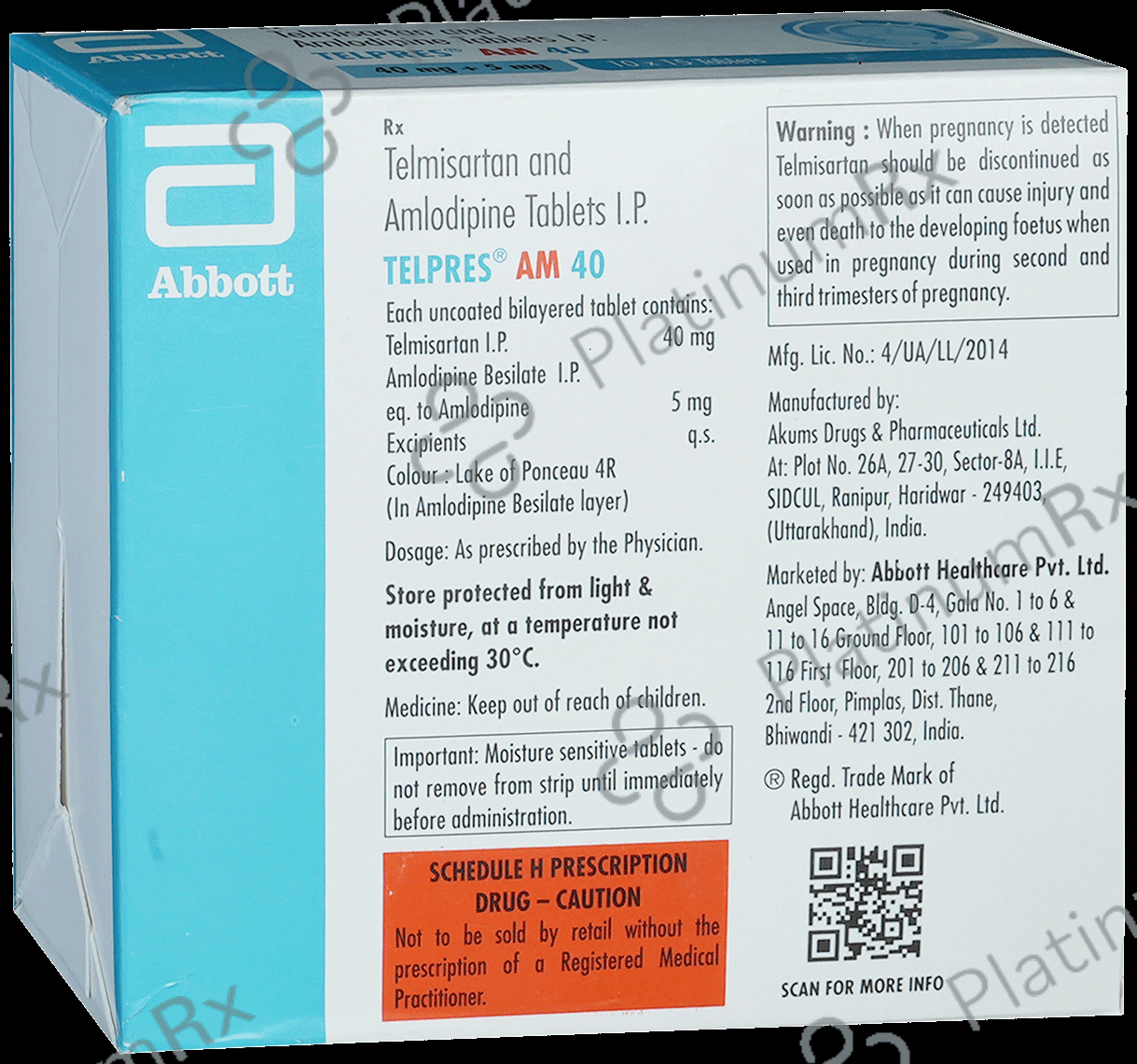 Telpres AM 5/40mg Tablet 15s