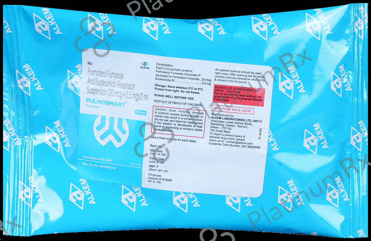 Pulmosmart 0.5/20mcg Pulmules Solution 2ml