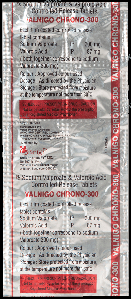 Valnigo Chrono 300mg Tablet 10s