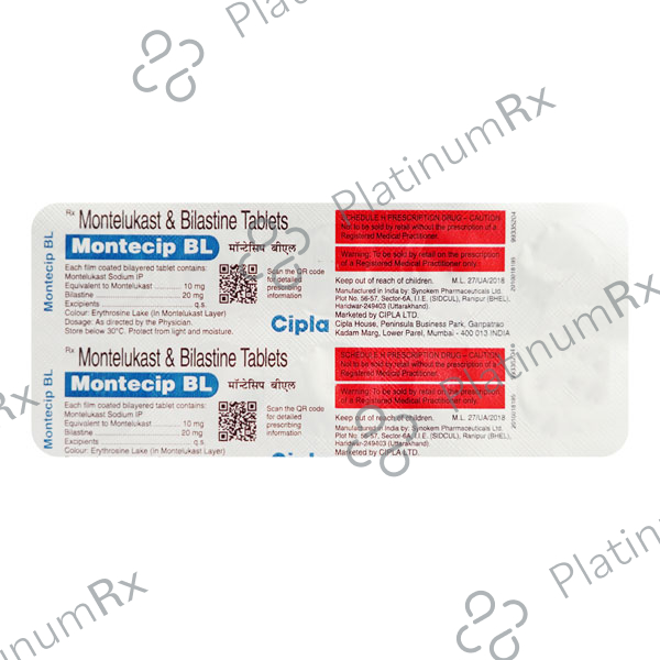 Montecip BL 20/10mg Tablet 10s