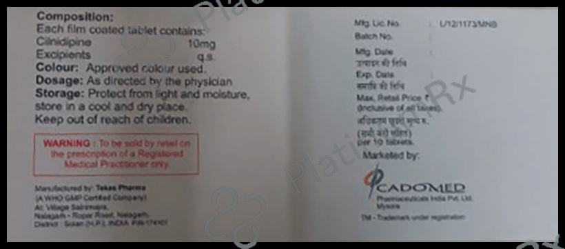 Cilinext 10mg Tablet 10s