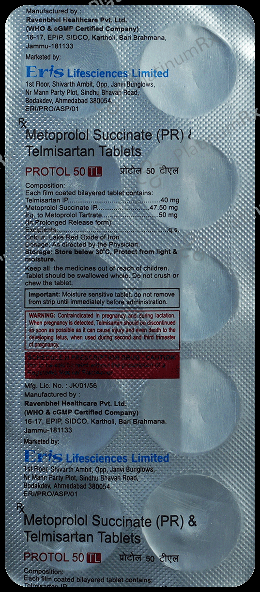 Protol 50 TL Tablet PR
