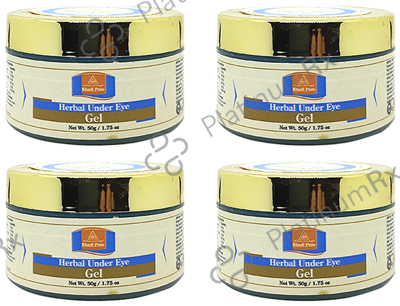Khadi Pure Herbal Under Eye Gel (50gm Each) 4 jar