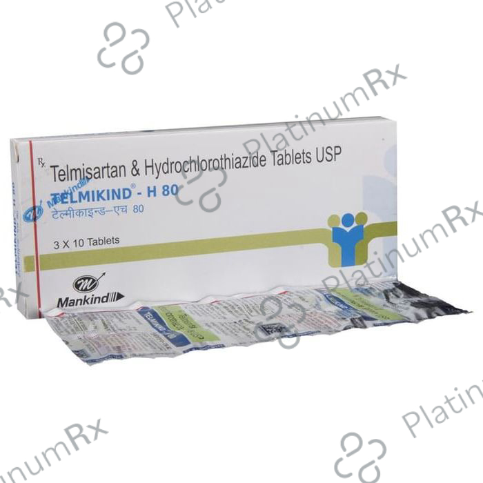 Telmikind H 12.5/80mg Tablet 10s