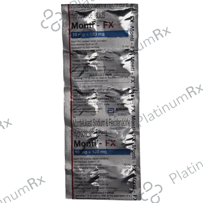 Monti FX 10/120mg Tablet 10s