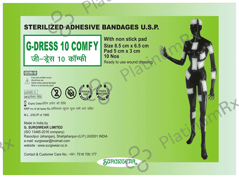G Dress GD10 Comfy Bandage 8.5 X 6.5 cm
